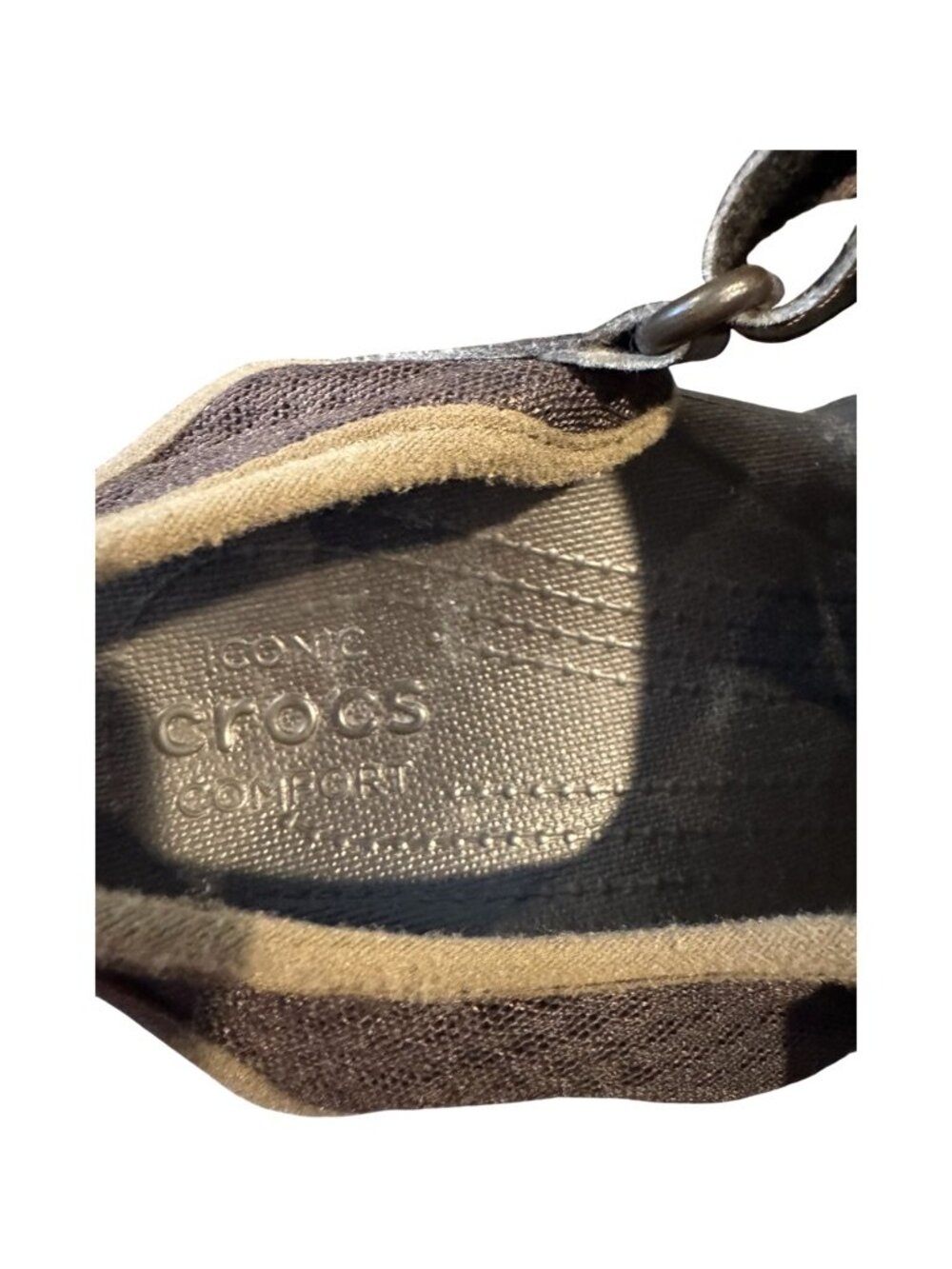 Crocs Swiftwater Mesh Fisherman Sandals Men’s Size 10 Brown Black Water Shoes - Picture 8 of 8